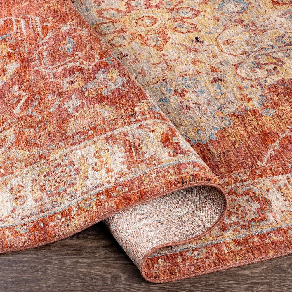 Surya Mirabel  MBE-2318 10&#39; x 14&#39; Burnt Orange, Rust, Teal, Olive, Gray and Beige Area Rug, , large