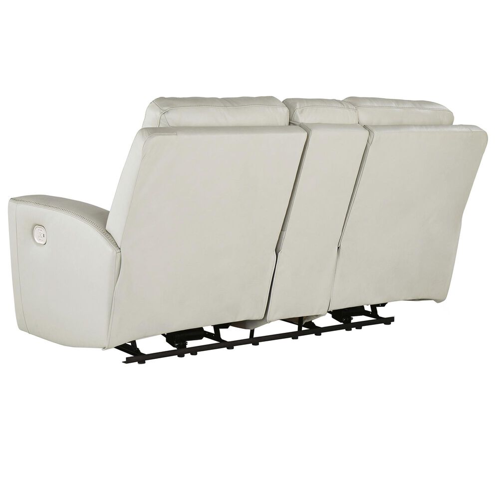 Ashley Mindanao Power Reclining Loveseat in Coconut, , large