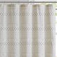 Pem America Chase Shower Curtain in Cream and Black, , large