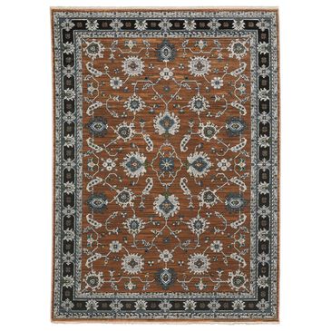 Oriental Weavers Keira Rust and Grey 7"10" x 10"10" Area Rug, , large