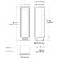 Fulgor Milano 24" Built-In Wine Cellar Column with Right Hinge in Stainless Steel and Panel Ready, , large