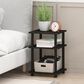 HOMLUX 3-Tier Side Table in Black, , large