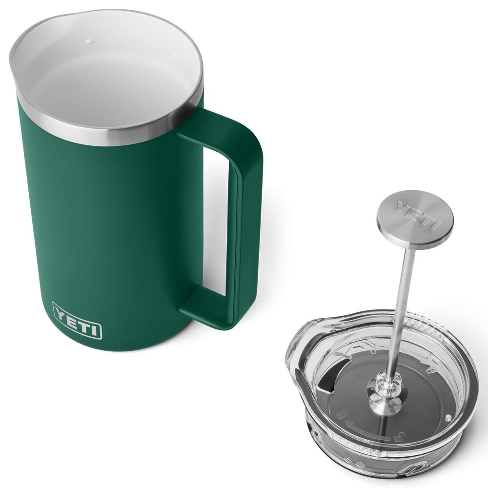 YETI Rambler 34 Oz French Press with Twist-To-Lock Lid in Black Forest Green, , large