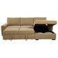 Coaster Pastrana Stationary Right Arm Facing Chaise Sleeper Sectional Sofa in Camel, , large