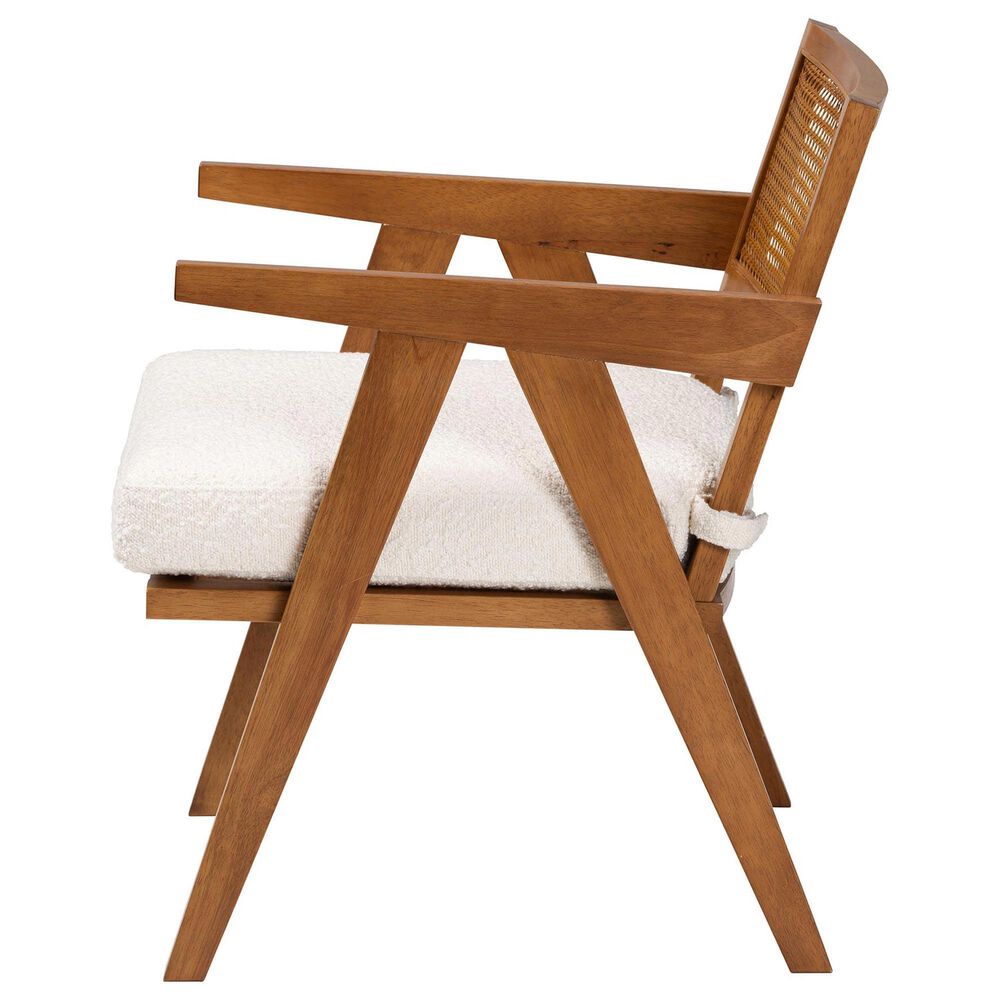 Baxton Studio Jetsam Arm Chair in Cream, , large