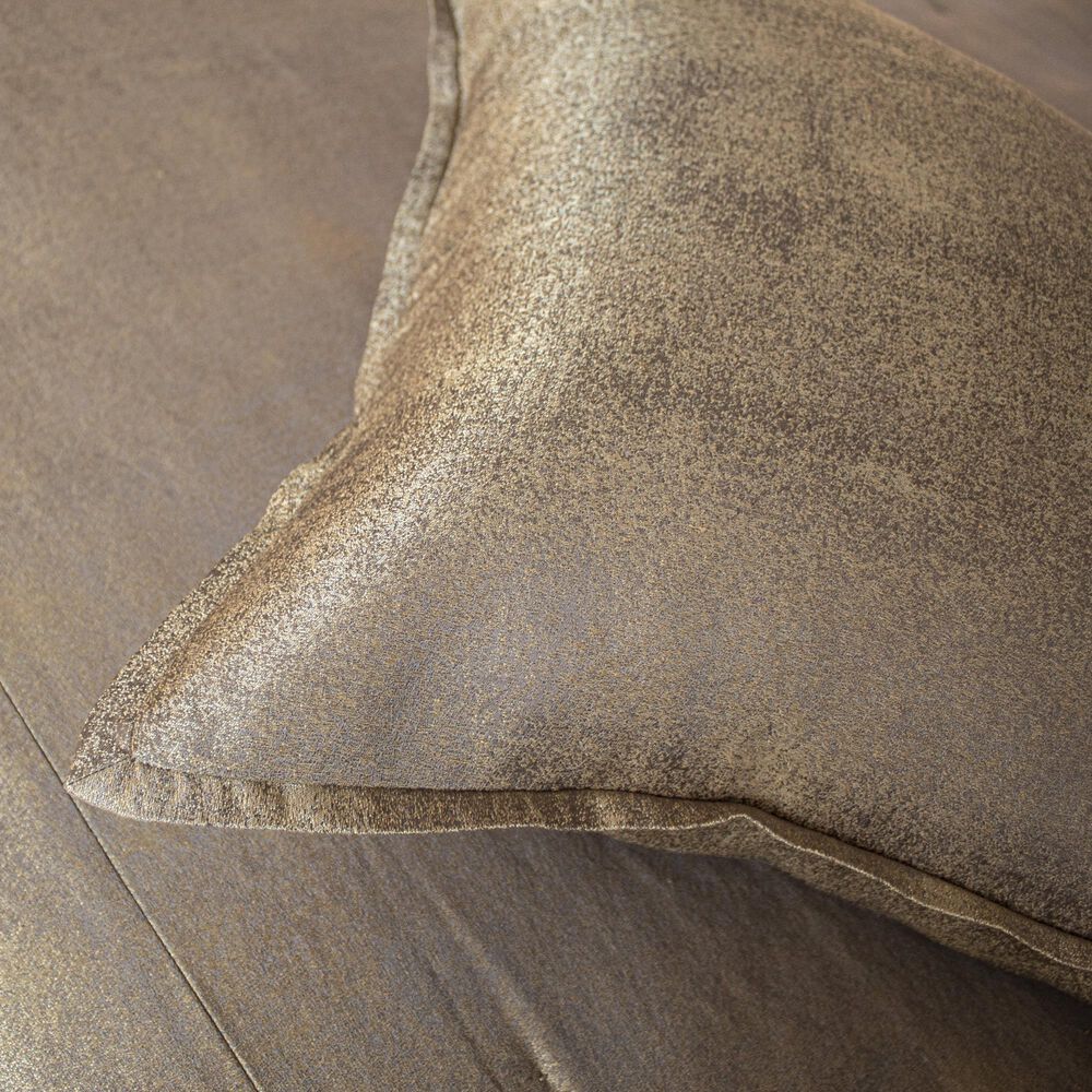 Ann Gish Stardust 26&quot; Square Euro Sham in Golden, , large