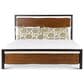 Home Trends & Design Aspen Platform King Bed in Walnut Brown and Antique Zinc, , large