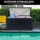 HOMLUX Outdoor Medium Storage Box in Black, , large