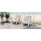 Hearth and Haven Outdoor Lounge Chair with White Frame in Beige (Set of 2), , large