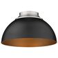 Golden Lighting Zoey Flush Mount in Black, , large