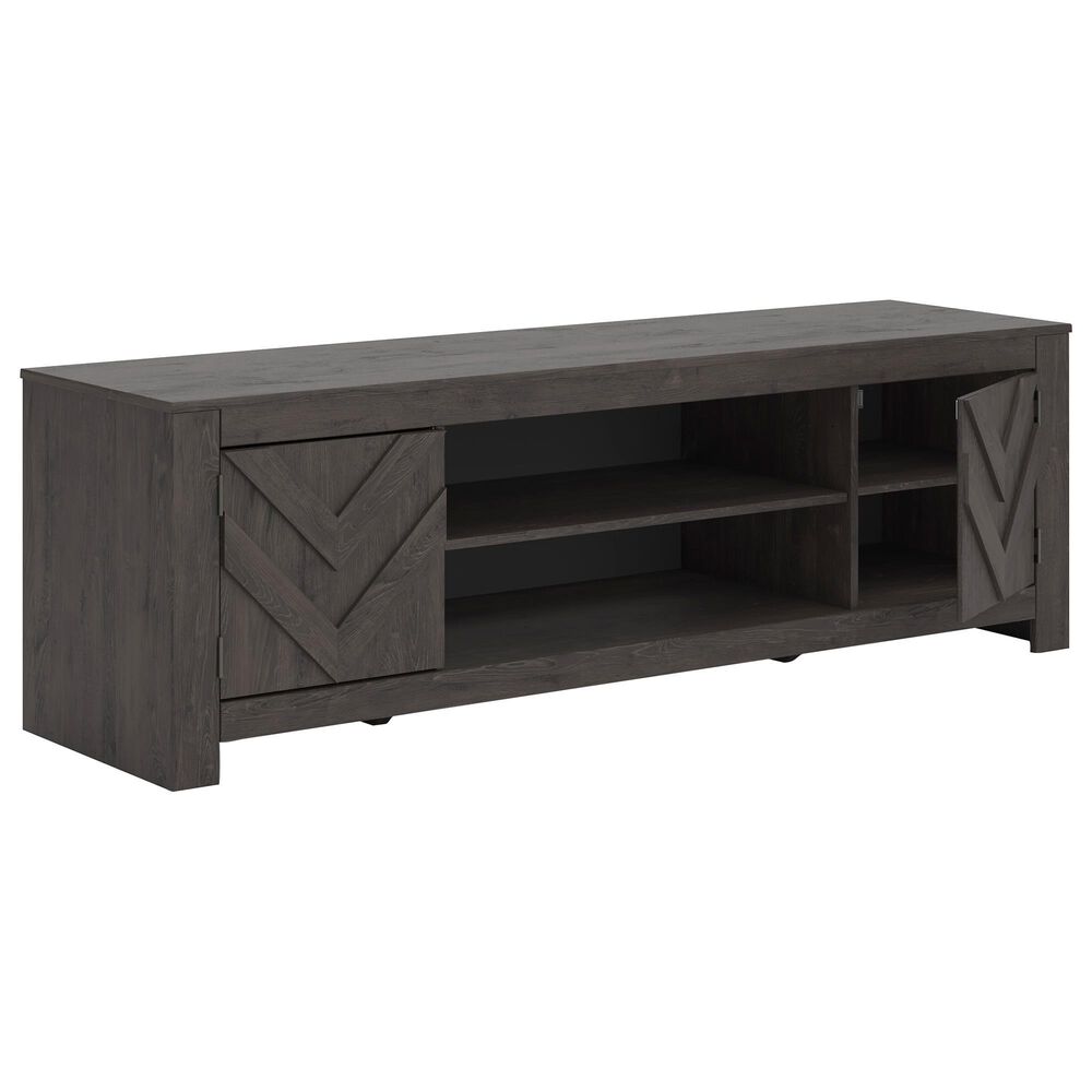 Ashley Cayboni 71" LG TV Stand in Dark Charcoal, , large