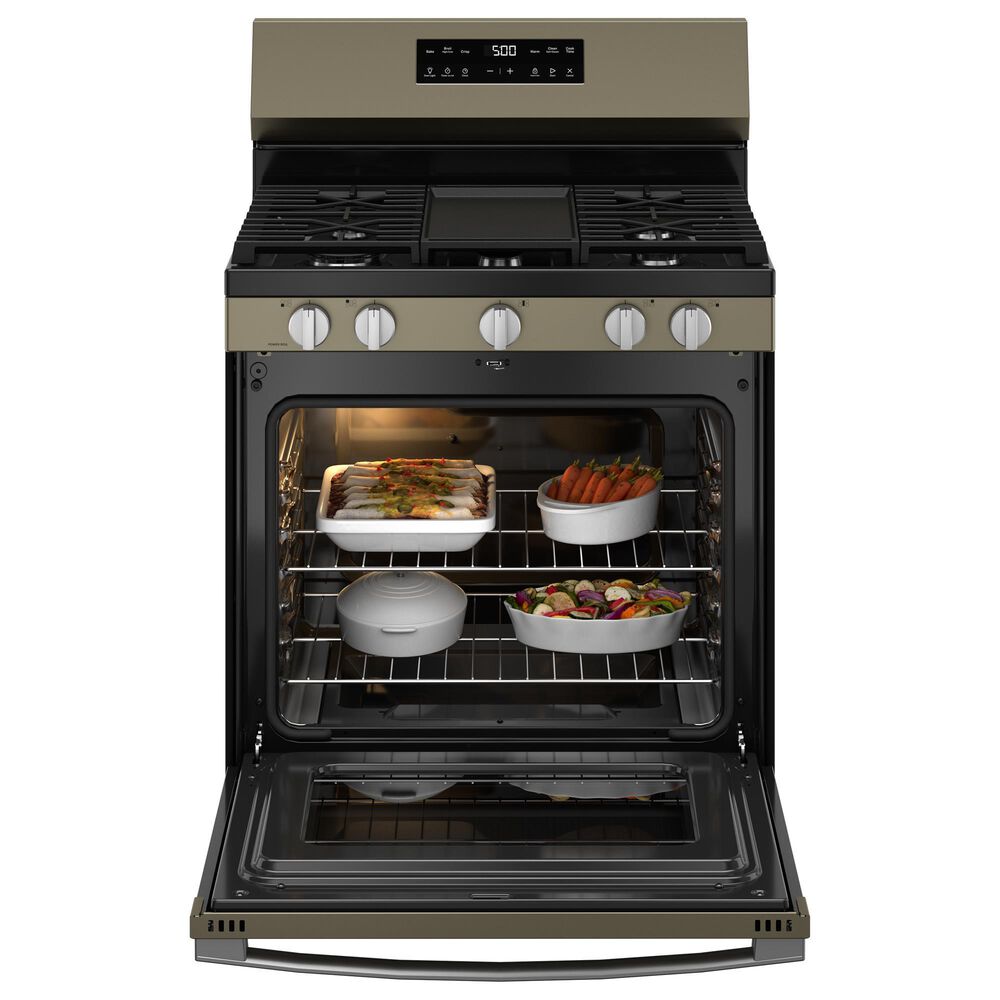 GE Appliances 30" Freestanding Gas Range with 5 Burners in Slate, , large