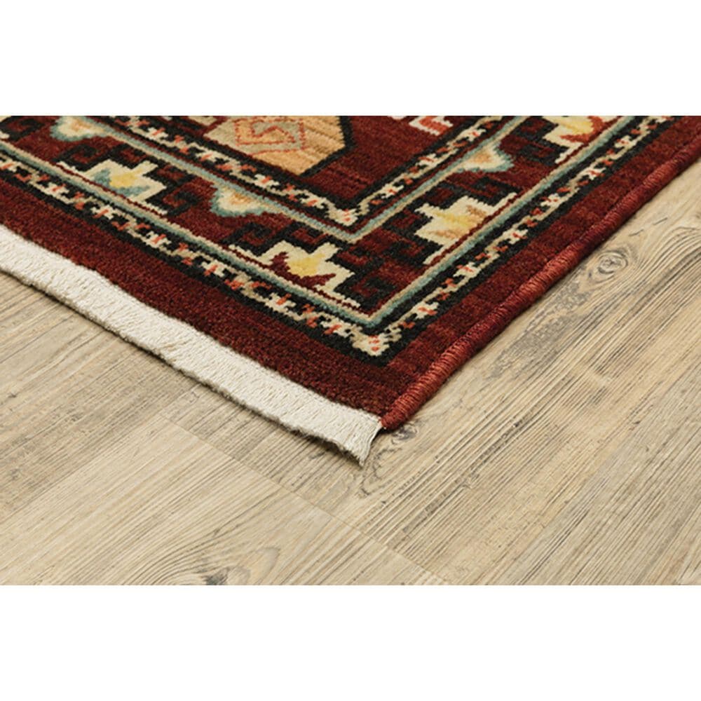 Oriental Weavers Lilihan Geometric 091R6 2&#39;6&quot; x 12&#39; Red Runner, , large