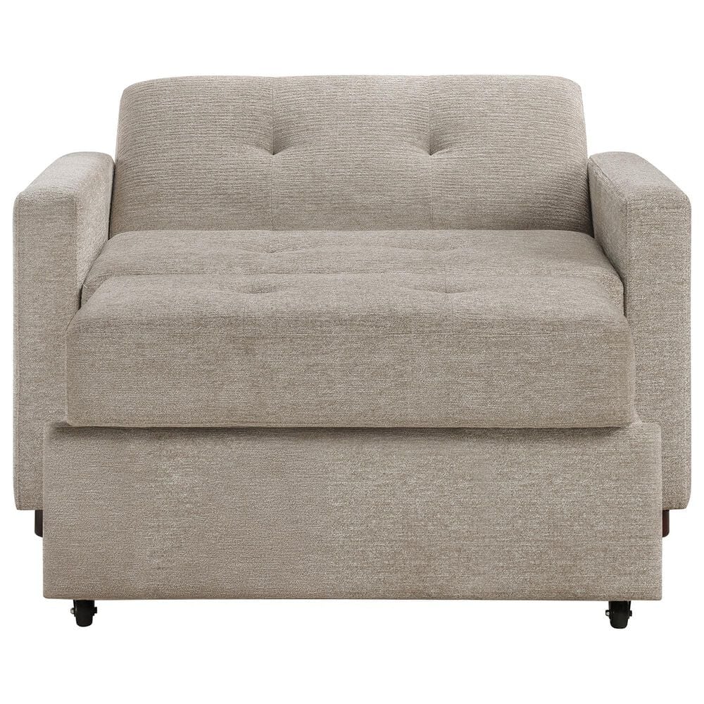 Steve Silver Convertible Sleeper Chair in Tan, , large
