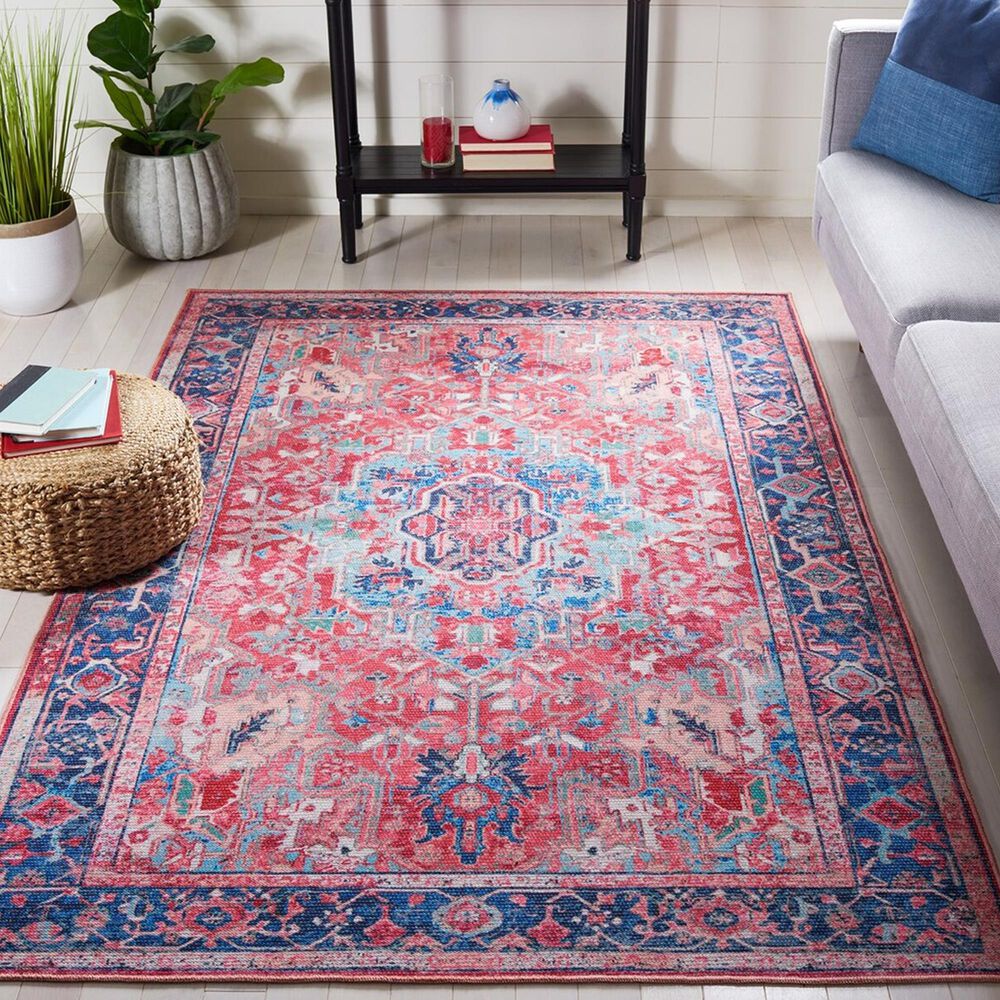 Safavieh Serapi SEP518 8&#39; x 10&#39; Navy and Red Area Rug, , large