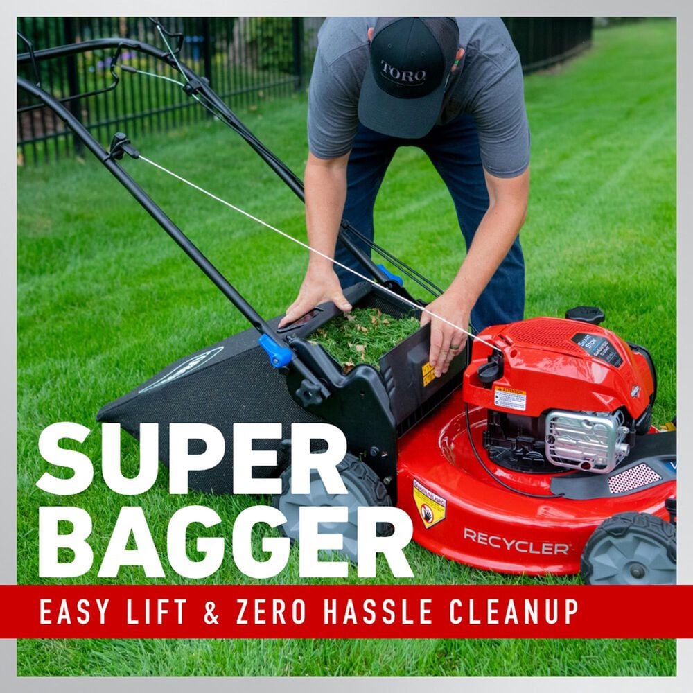 Toro 22" Smartstow Recycler Self-Propel Gas Lawn Mower, , large