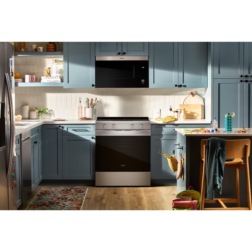 Whirlpool 30" Electric Smart Range in Stainless Steel, , large