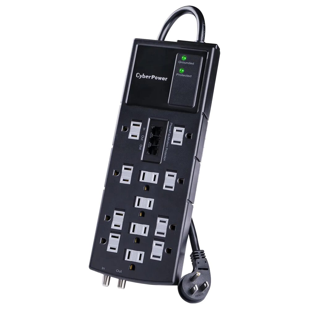 Cyber Power Home Theater Surge Protectors in Black, , large