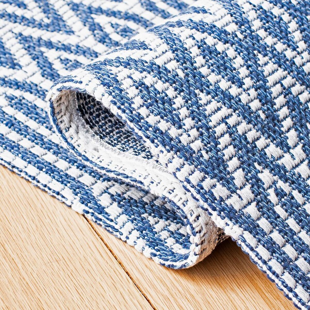Safavieh Martha Stewart Cotton MSR405M 6&#39;7&quot; x 9&#39; Blue and Grey Area Rug, , large