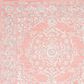 Safavieh Micro-Loop Oriental 5" Round Pink and Ivory Area Rug, , large