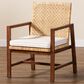 Baxton Studio Lovina Arm Chair in White, , large