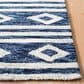 Safavieh Micro-Loop MLP153N 5" Square Navy and Ivory Area Rug, , large