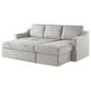 Lifestyle Solutions Haddington Stationary Convertible Sofa with Chaise in Linen, , large