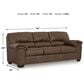 Ashley 7-Piece Living Room Set in Coffee, , large