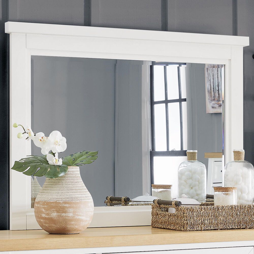 Ashley Ashbryn Dresser Mirror in White, , large