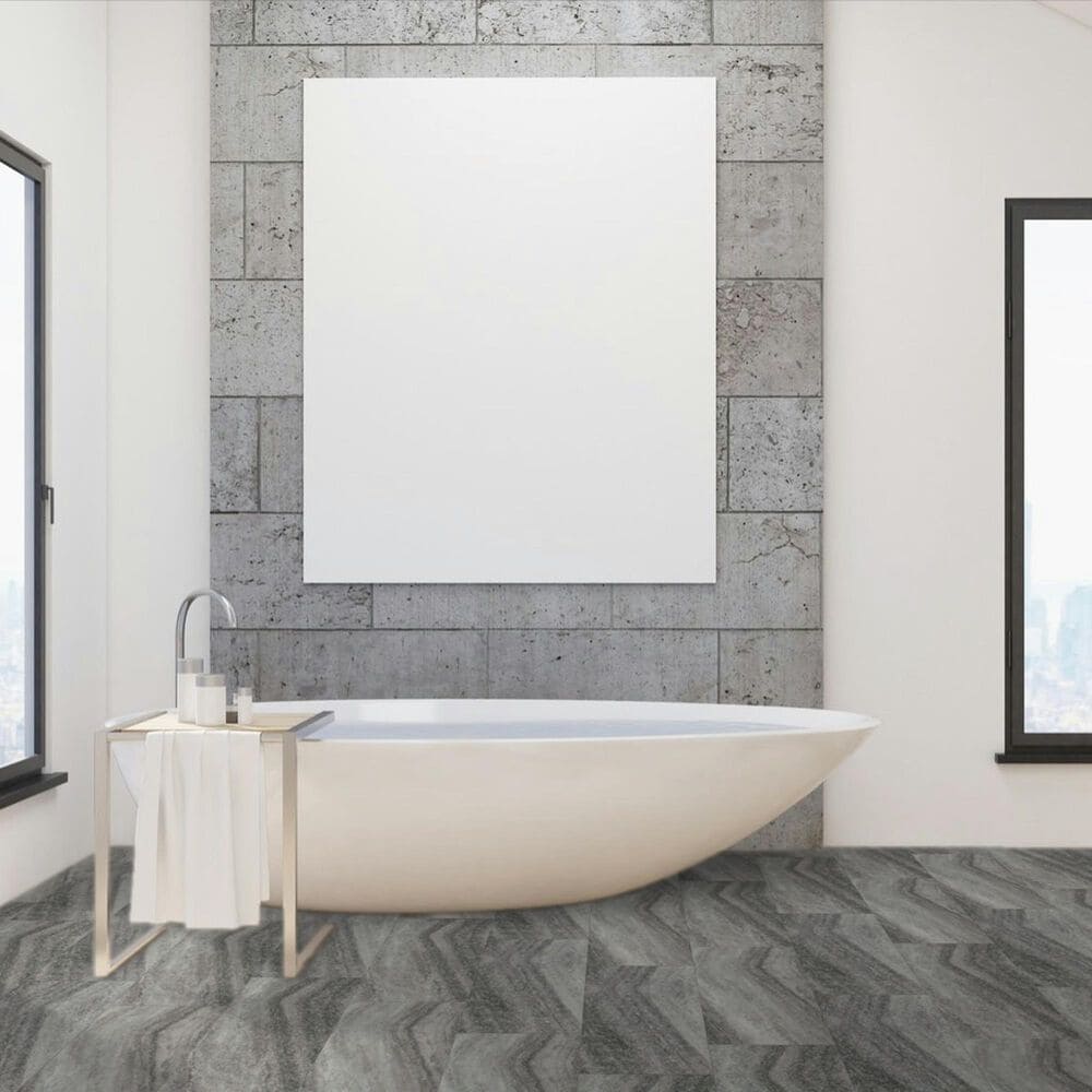 Fuzion SmartDrop Grey Granite 12&quot; x 24&quot; Luxury Vinyl Tile, , large