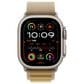 Apple Watch Ultra 2 GPS + Cellular 49mm Natural Titanium Case with Tan Alpine Loop - Small, , large