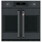 Cafe Handle and Knob Kit for Single Wall Oven in Brushed Black, , large