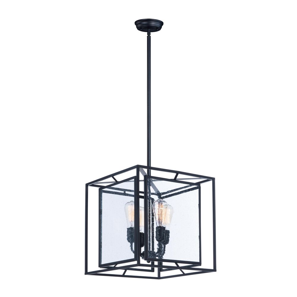 Maxim Lighting Era 4-Light Pendant with Bulb in Black, , large