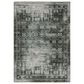 Oriental Weavers Gemini Distressed Floral 7"10" x 10"10" Charcoal Area Rug, , large