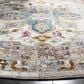 Safavieh Aria ARA160C 6"6" Round Cream and Multicolor Area Rug, , large