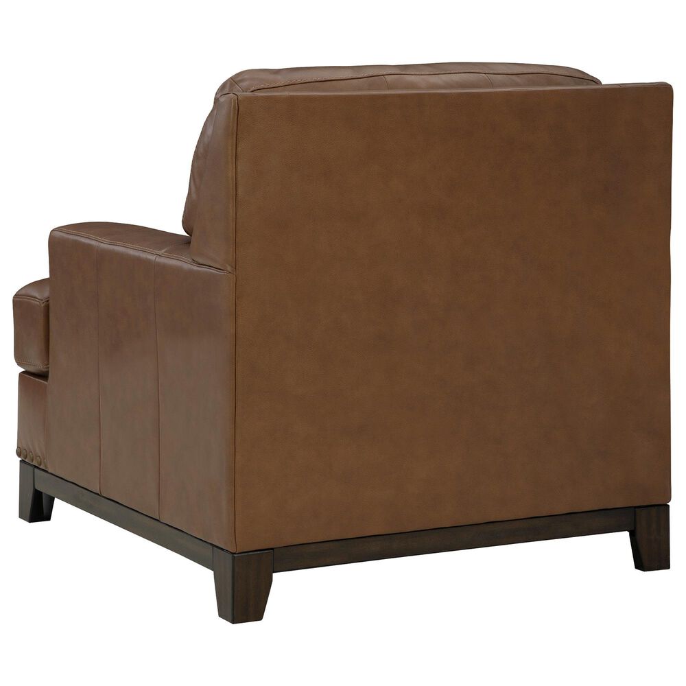 Ashley Saonara Stationary Chair and Ottoman Set in Amber, , large