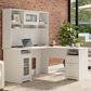Bush Cabot 60" L-Shaped Desk with Hutch and Storage in White, , large