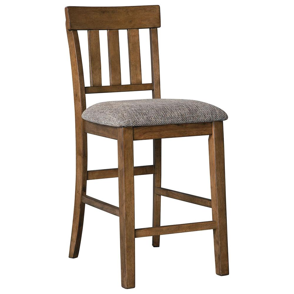 Signature Design by Ashley Flaybern Upholstered Counter Stool in Brown, , large