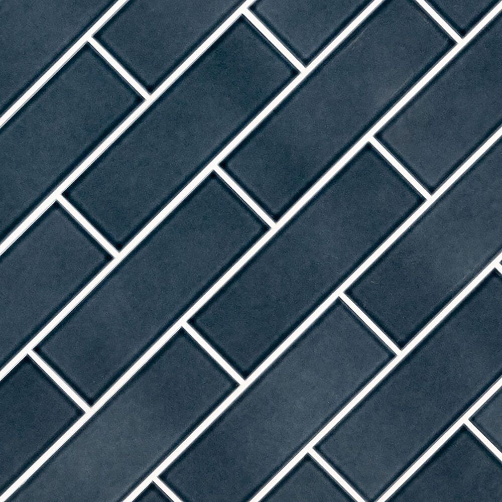 MS International Highland Park Bay Blue 4&quot; x 12&quot; Ceramic Tile, , large