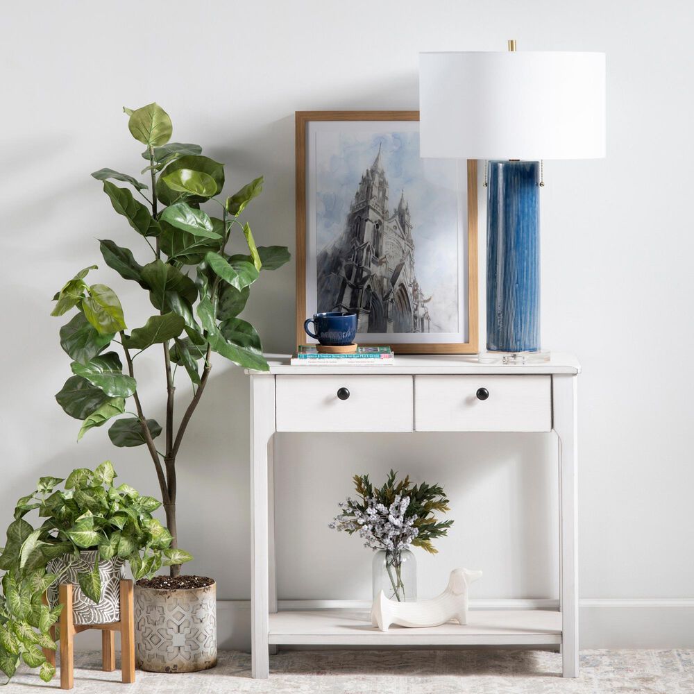 Slatehouse Knox Table Lamp in Blue and Clear, , large