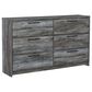 Ashley Baystorm 3-Piece King Panel Headboard Set in Gray, , large