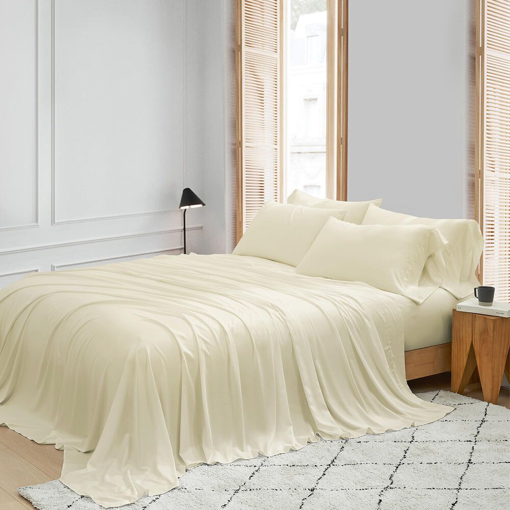 Caro Home Bamboo sheet set QN Hemp, , large