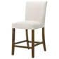 Coaster Paxton Counter Chair with Beige Upholstery in Warm Brown, , large