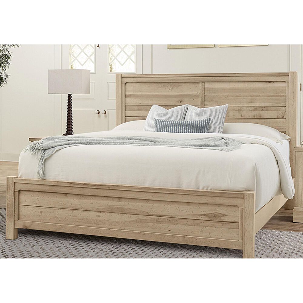 Viceray Collections Cool Rustic King Panel Plank Bed in Clear Maple, , large