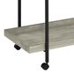 Pacific Landing Ventura Storage Bar Cart in Grey Driftwood and Black, , large