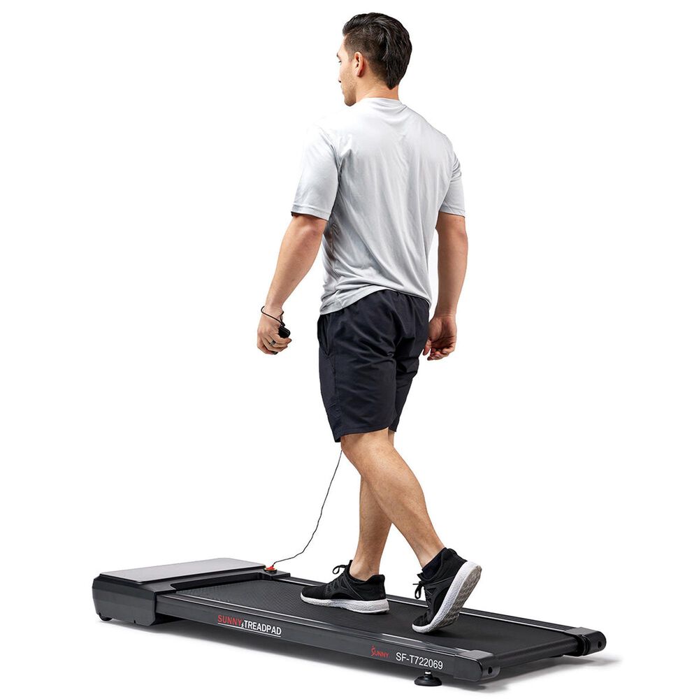 Sunny Health &amp; Fitness Sleek Stride Smart Compact Treadmill in Black, , large