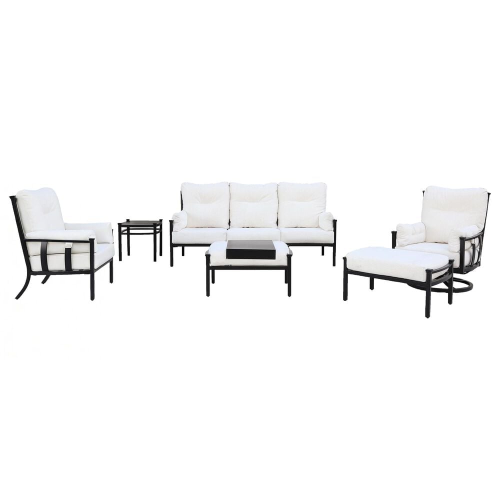 GatherCraft Seville 6-Piece Patio Conversation Set in Medora Ivory, , large