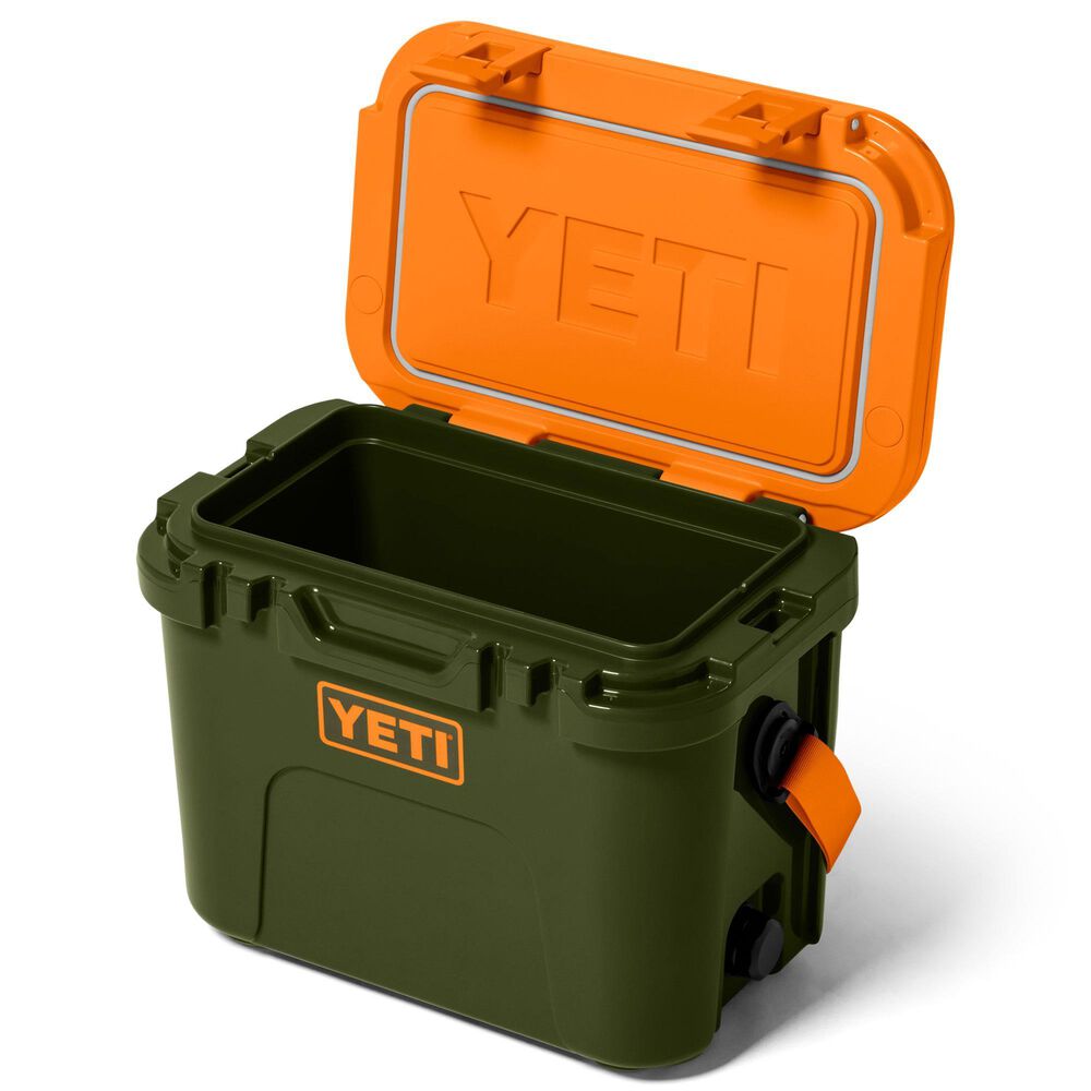 YETI Roadie 15 Hard Cooler in Olive and King Crab Orange, , large
