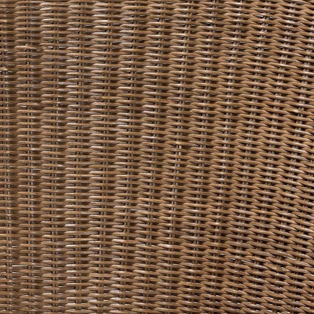 Baxton Studio Kintamani Accent Chair with Greywashed Rattan in White, , large