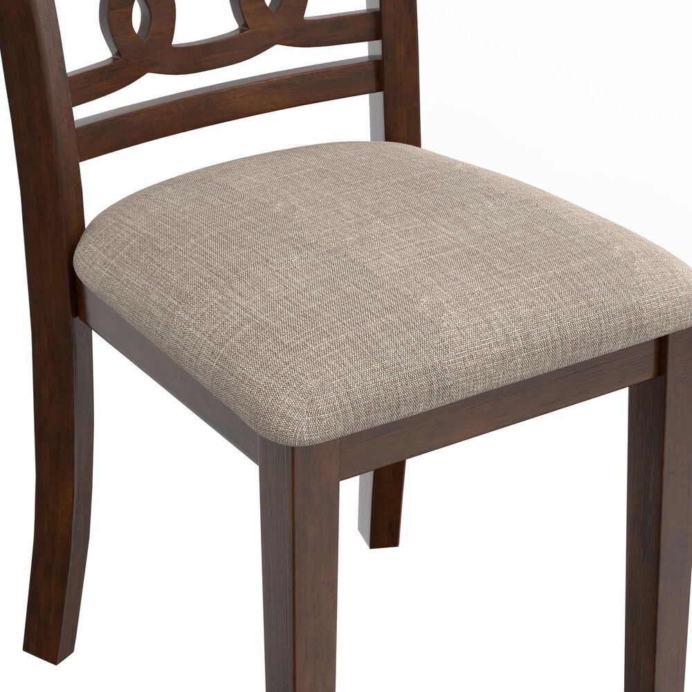 New Heritage Gia Side Chair with Light Brown Cushion in Cherry, , large